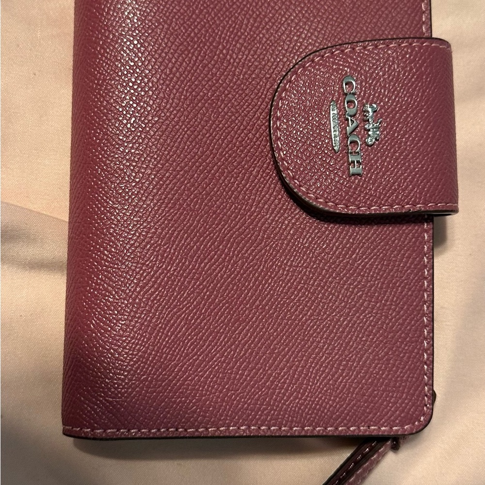Coach Burgundy Leather Wallet